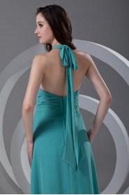 Chiffon V Neckline Column Dress
