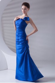 Taffeta Strapless Mermaid Bow Dress