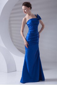 Taffeta Strapless Mermaid Bow Dress