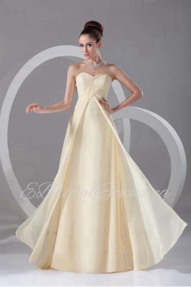 Chiffon Sweetheart Column Dress