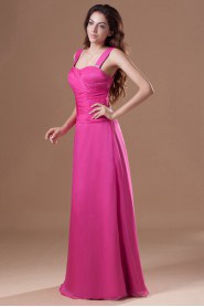 Chiffon Straps A Line Dress