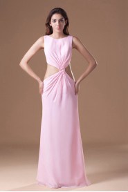 Chiffon Scoop Column Dress