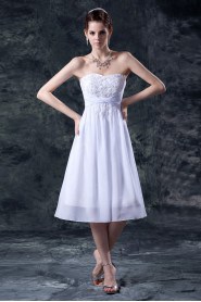 Organza and Taffeta Sweetheart Short A-Line Dress with Embroidery 