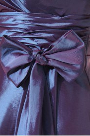 Taffeta V-Neckline Short A-line Dress