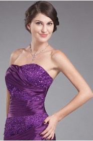 Charmeuse Strapless A-line Dress