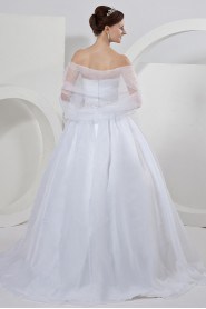 Yarn and Tulle Sweetheart Ball Gown with Beaded