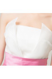 Organza Strapless Short Corset Dress