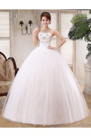 Lace and Tulle Sweetheart Ball Gown Dress with Beading