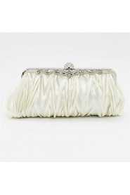 Women Satin Casual Clutch Clutch / Evening Bag Beige / Pink / Purple / Blue / Gold / Silver / Black