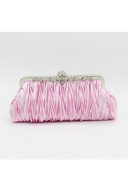 Women Satin Casual Clutch Clutch / Evening Bag Beige / Pink / Purple / Blue / Gold / Silver / Black