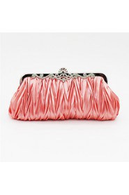 Women Satin Casual Clutch Clutch / Evening Bag Beige / Pink / Purple / Blue / Gold / Silver / Black