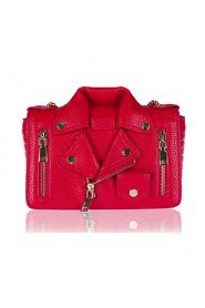 Women Casual PU Shoulder Bag Pink / Red / Gray / Black