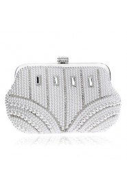 Women Pearl Diamonds Evening Bag