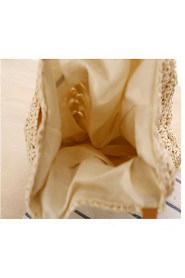 Women Casual Straw Tote Beige