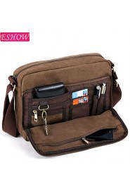 Fashion Men's Rucksack Retro Casual Business Shoulder Messenger Bag Canvas Handbag