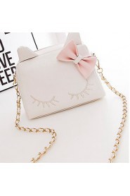 Women PU Baguette Shoulder Bag / Tote White / Pink / Blue / Black