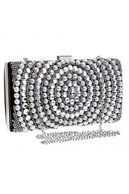 Women Acrylic Jewels Pearl Diamonds Evening Bag