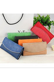 ZX Women PU Multifunction Useful Checkbook Wallet Card & ID Holder Clutch