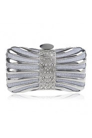 Women Polyester / Metal Minaudiere Clutch / Evening Bag Gold / Silver