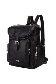 High end Genuine Leather Men Backpack Lightweight Top Layer Cowhide Shoulder Messenger Laptop Travel Bag