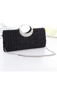 Handbag Silk/Crystal/ Rhinestone/Metal Evening Handbags/Bridal Purse With Crystal/ Rhinestone/Metal