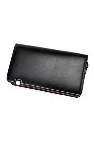 Men PU Knucklebox Clutch / Wallet Brown / Black