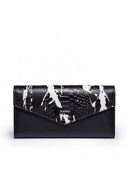 Women Casual / Event/Party Cowhide Clutch Black