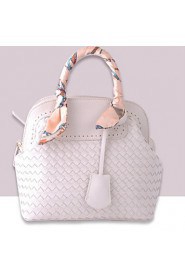 Women PU Hobo Tote White / Pink / Gold / Black