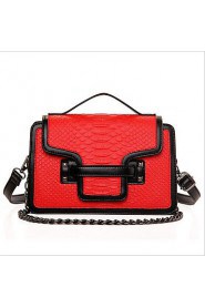 Women Professioanl Use PU Shoulder Bag White / Red / Black