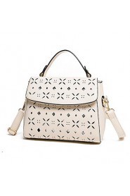 Women PU Baguette Shoulder Bag / Tote / Satchel White / Black