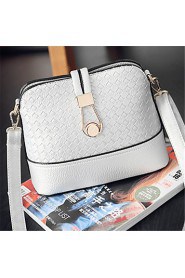 Women PU Barrel Shoulder Bag White / Gold / Silver / Black