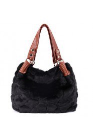 Women Cowhide Hobo Tote Brown / Black / Coffee