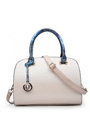 Women PU Shell Shoulder Bag / Tote / Satchel White / Blue / Black