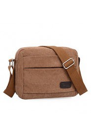 Men's Canvas Baguette Shoulder Bag Blue/Green/Brown/Black