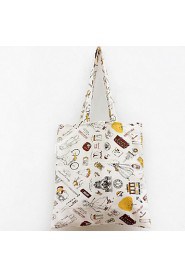 Women Casual / Shopping Silk Shoulder Bag White