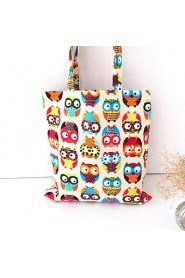 Women Casual / Shopping Canvas Shoulder Bag Animal Print