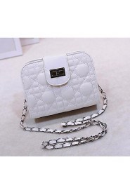 Women PU Baguette Shoulder Bag White / Pink / Gold / Brown / Silver / Gray / Black