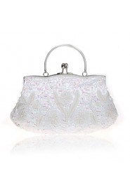 Women PU Baguette Clutch / Evening Bag / Wallet / Key Holder / Coin Purse White / Purple / Champagne