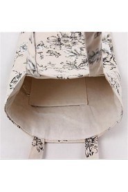 Women Casual Canvas Shoulder Bag White