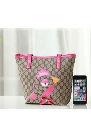 Women Casual / Outdoor PU Tote Beige / Pink / Fuchsia