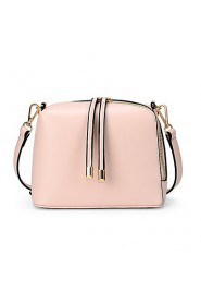 Women PU Shell Shoulder Bag / Satchel White / Pink / Black