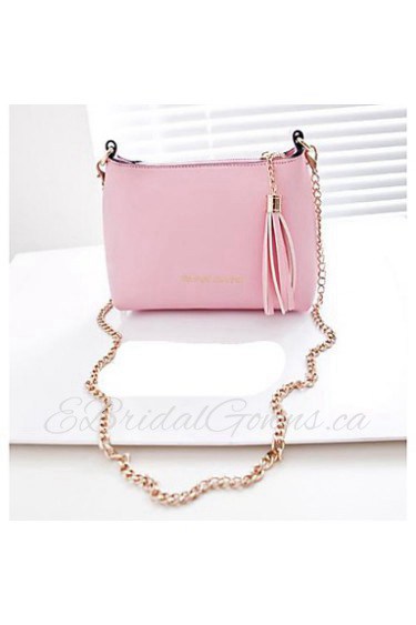 Women PU Baguette Shoulder Bag Pink / Purple / Blue / Black