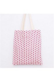 Women Casual Canvas Shoulder Bag Pink