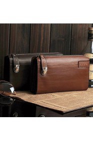 Men's Genuine Leather Business Briefcase Clutch Bags Wallet