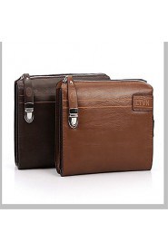 Men's Genuine Leather Business Briefcase Clutch Bags Wallet