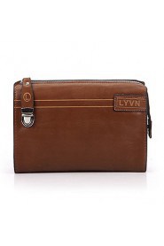 Men's Genuine Leather Business Briefcase Clutch Bags Wallet