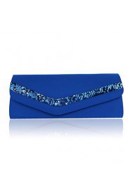 Gorgeous Satin/ Silk Shell With Beading Evening Handbags/ Clutches More Colors Available