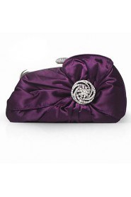 Silk With Crystal/ Rhinestone Party Clutches More Colors Available