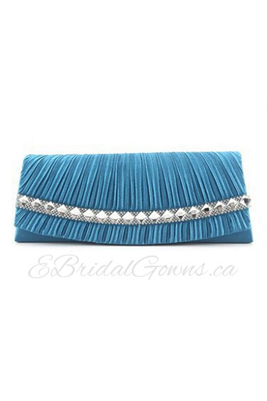 Silk Wedding/Special Occasion Clutches/Evening Handbags with Rhinestones (More Colors)