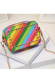 Women PU Sling Bag Shoulder Bag Multi color